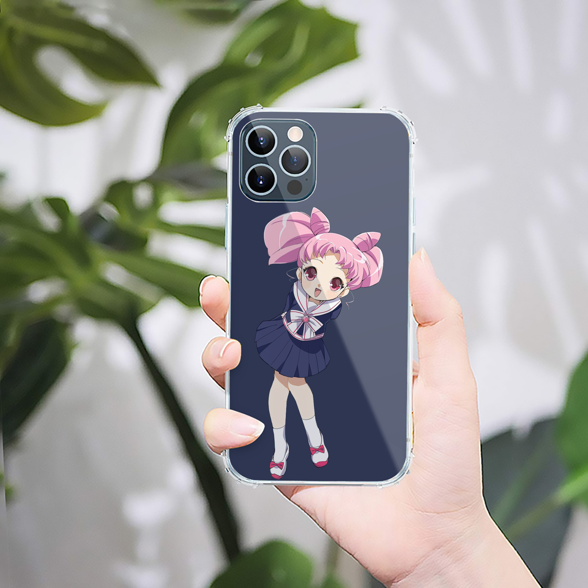 （画像用） 美少女戦士セーラームーン ちびうさ Sailor Moon Chibiusa Tsukino Usagi Small Lady Serenity 【iPhone 12シリーズ対応】透明スマホケース（クリアソフトケース）